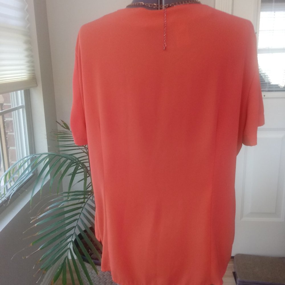 Kathy Che Blouse with Sequined Pleated Shoulders - Picture 6 of 11